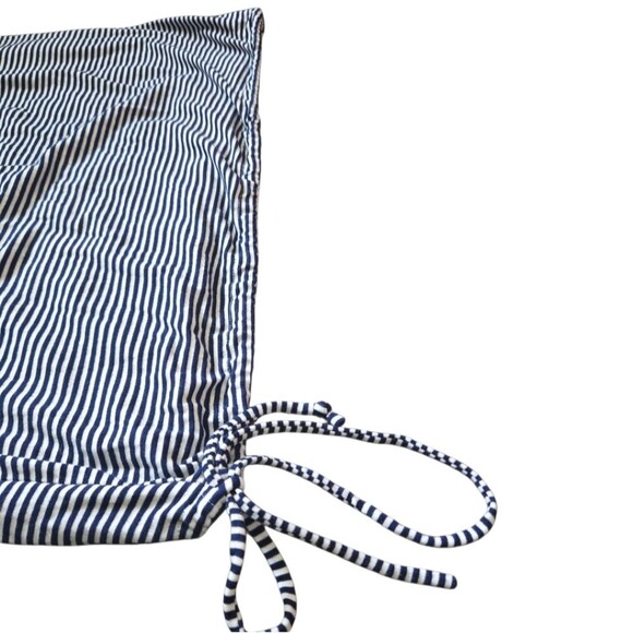 AUW BlueWhite Stripe Strapless Mini Dress - S - Picture 8 of 12